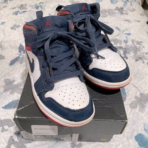 Boys Air Jordan 1 Mid SE TD ‘Olympic’ Size 10C